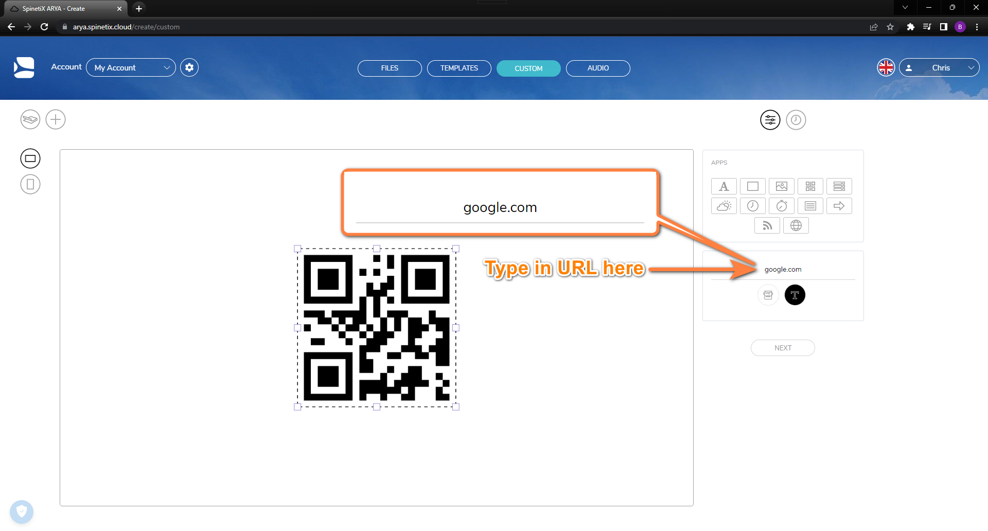 How to use the QR Code app ARYA Help Center