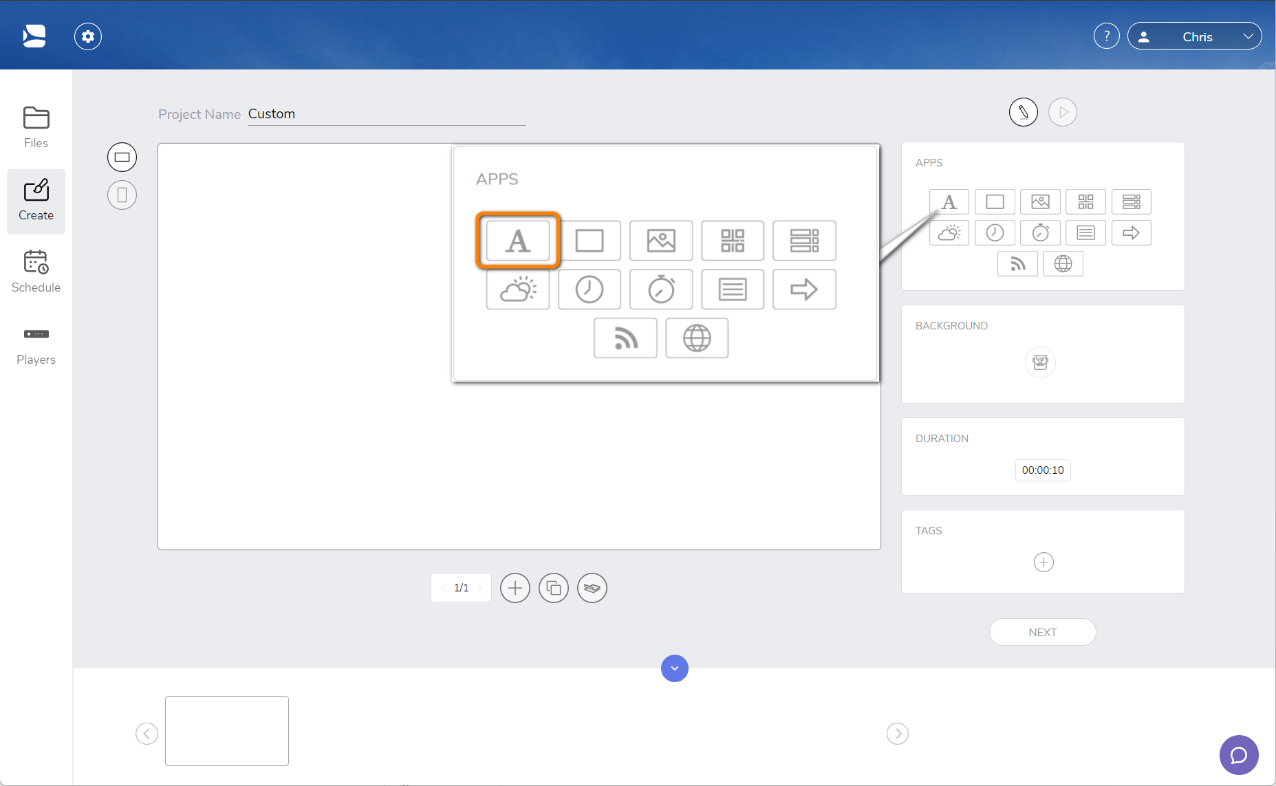Project-edit-page-text-app-select.png