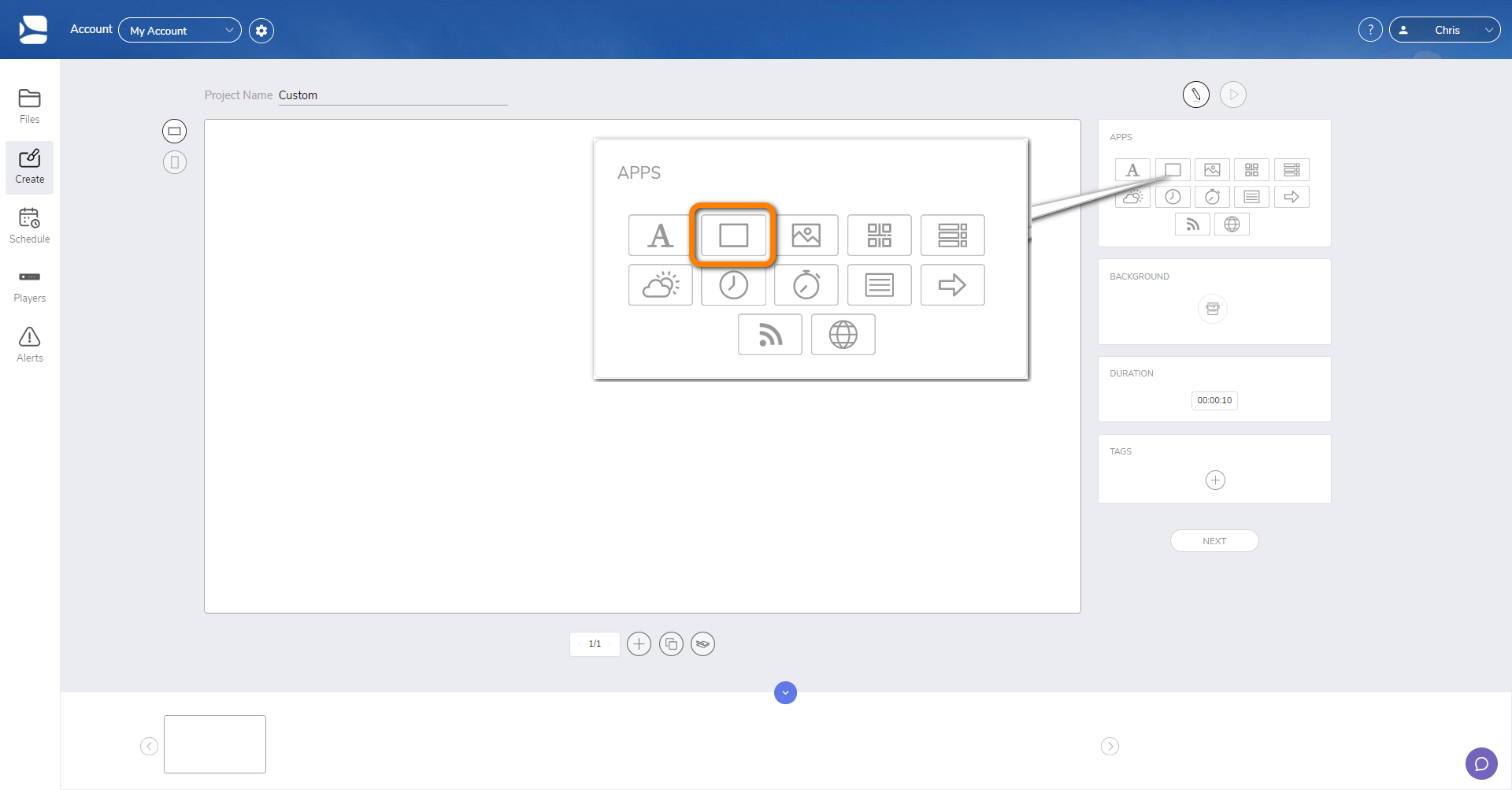 Shape-app-select-from-project-edit-page.png