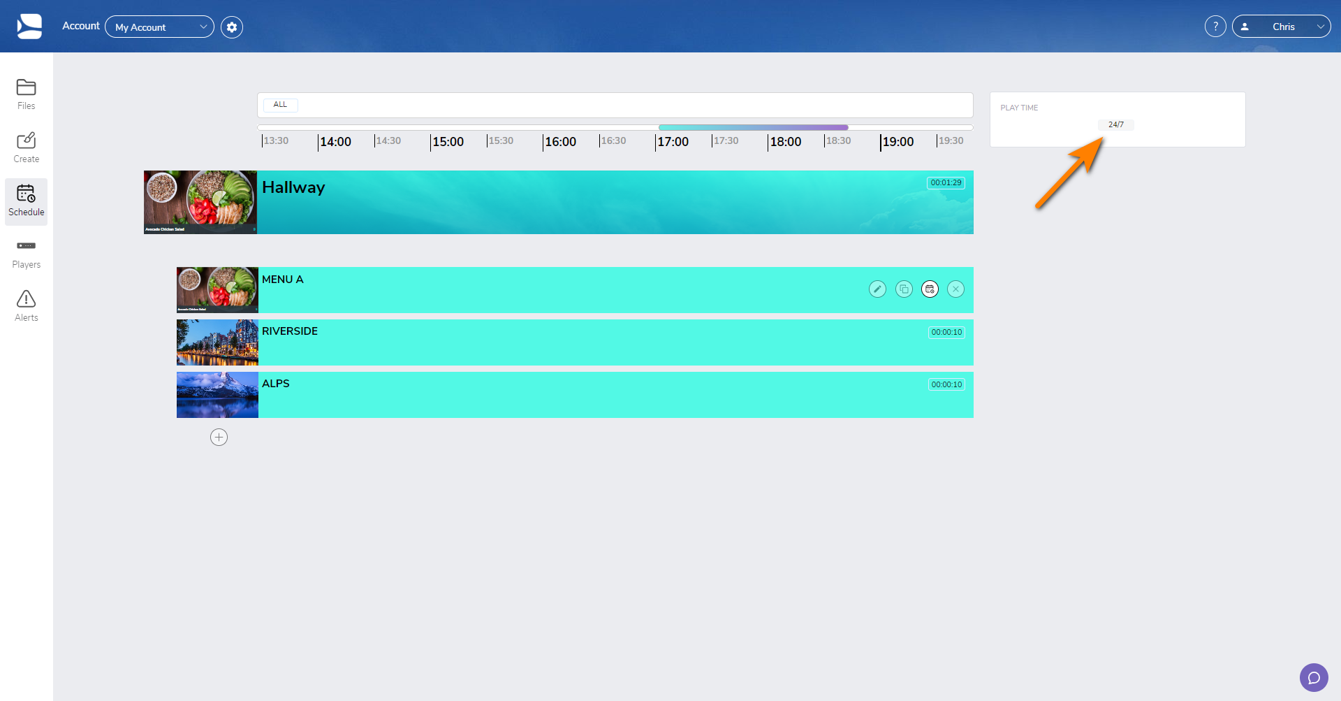click-on-existing-schedule-under-schedule-section-spinetix-arya.png
