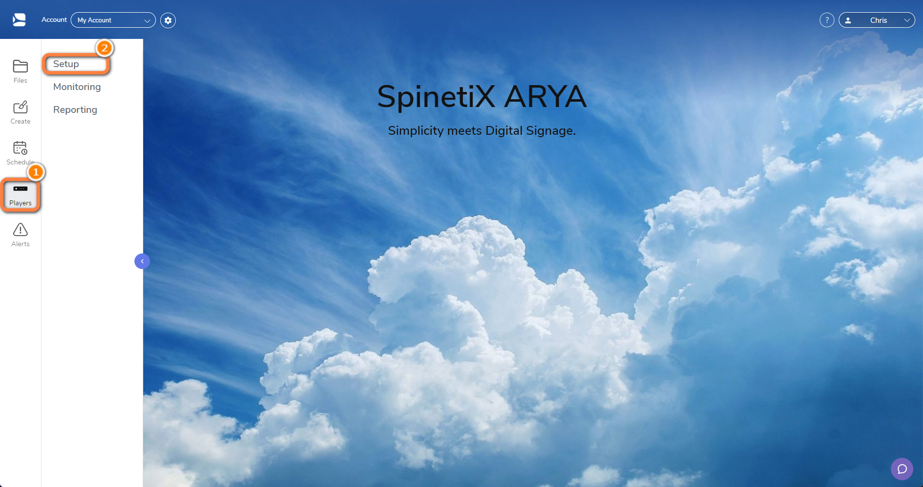 spinetix-arya-main-screen-with-accounts-button-players-marked.png