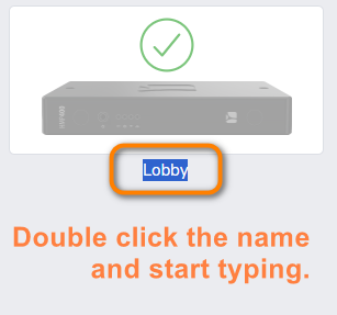 Inline rename of a player