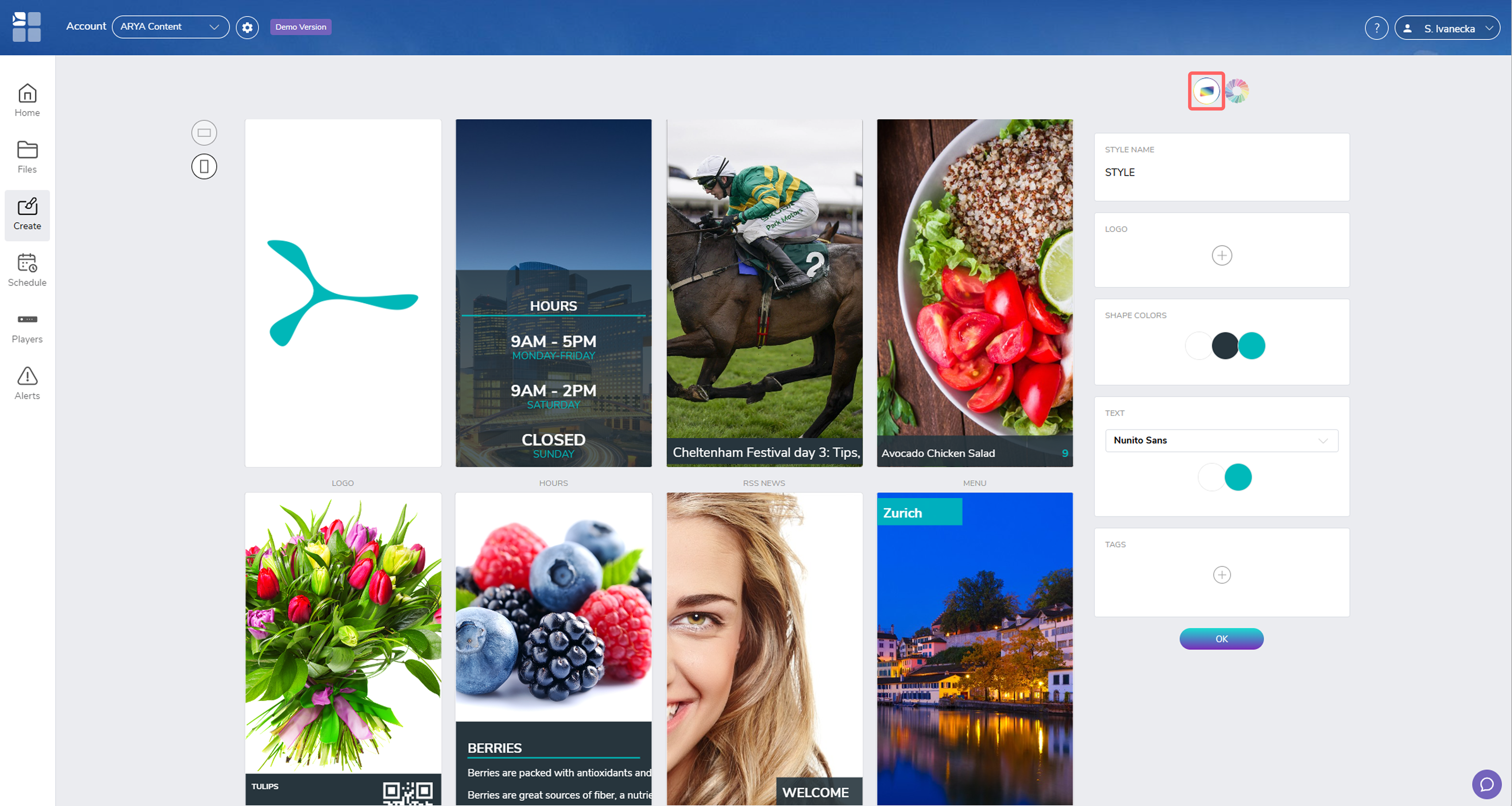 Create Style icon