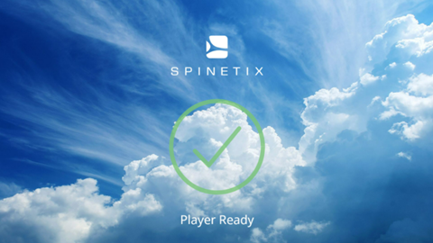 on-display spinetix arya message - player ready